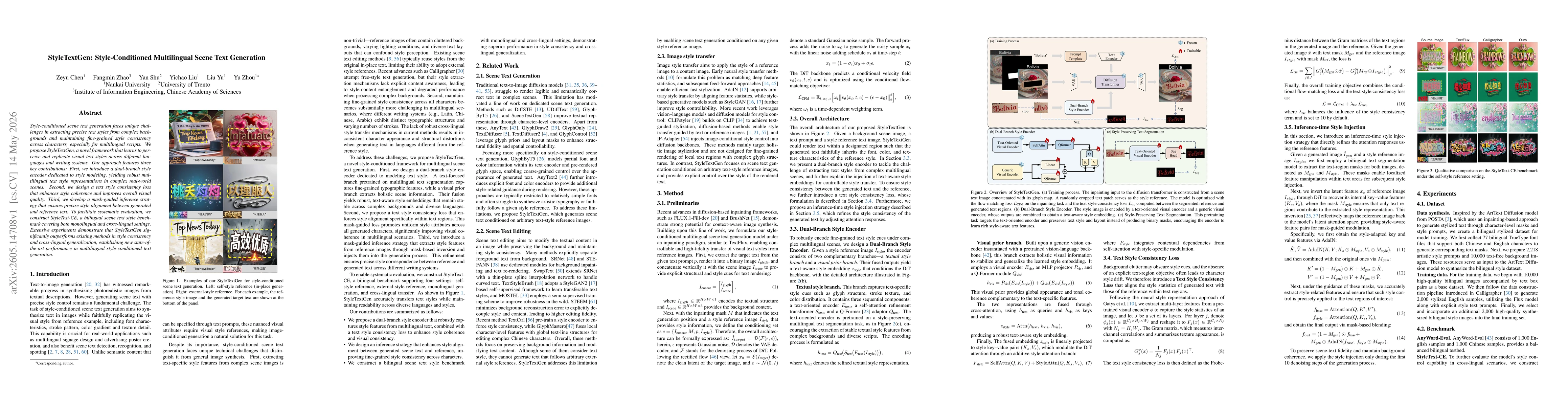 Thumbnail for StyleTextGen: Style-Conditioned Multilingual Scene Text Generation