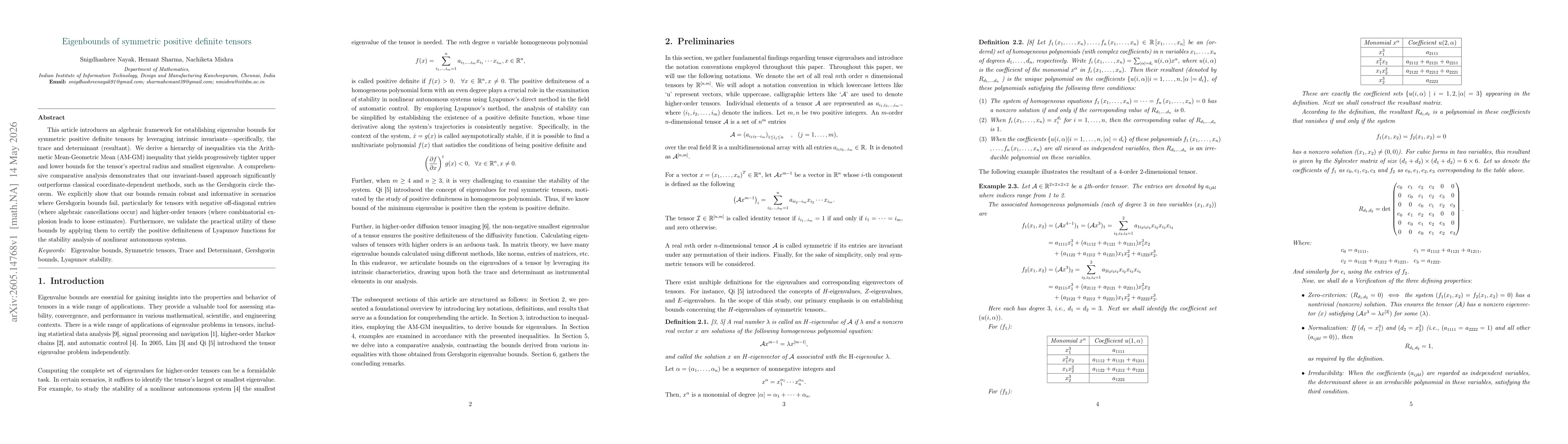 Thumbnail for Eigenbounds of symmetric positive definite tensors