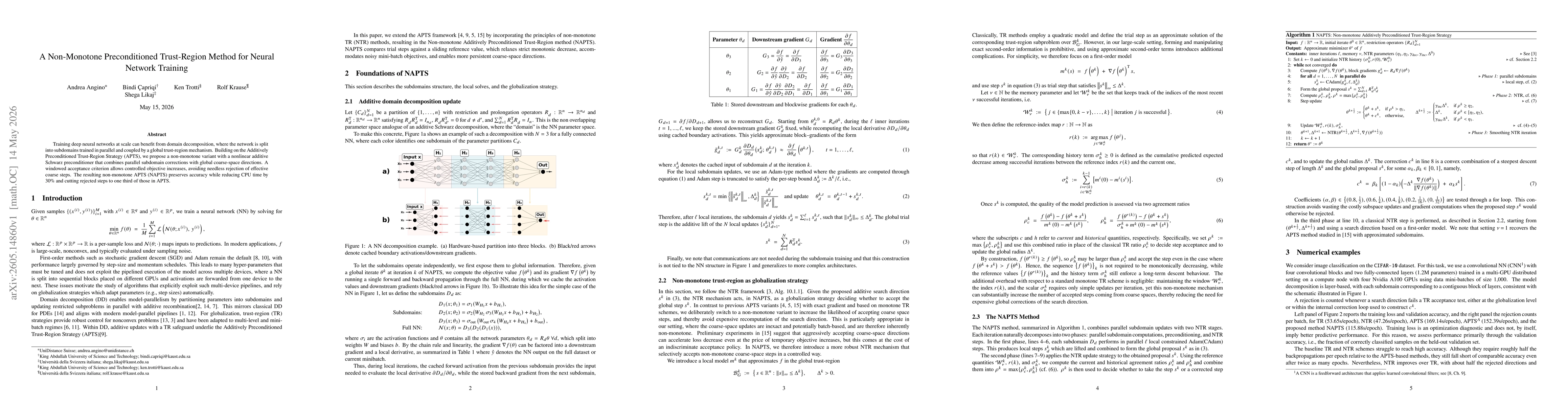 Thumbnail for A Non-Monotone Preconditioned Trust-Region Method for Neural Network Training