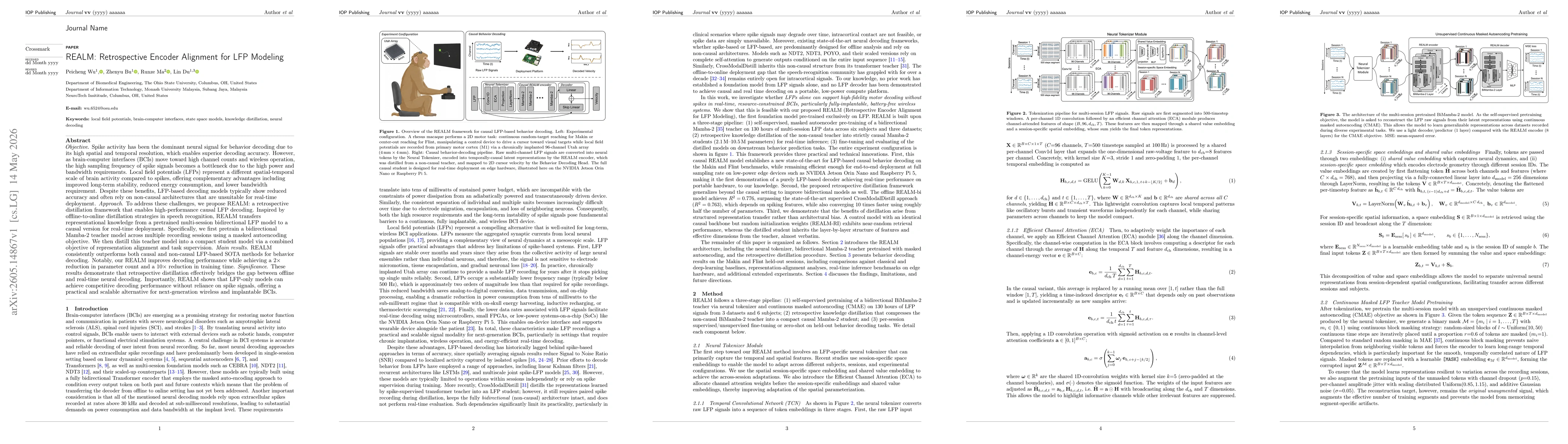Thumbnail for REALM: Retrospective Encoder Alignment for LFP Modeling