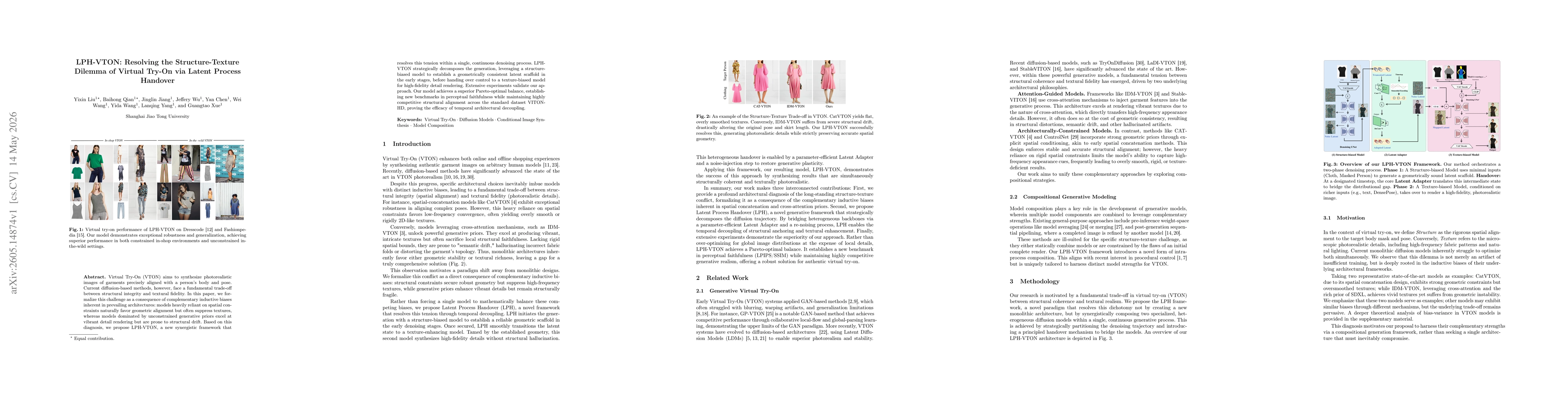 Thumbnail for LPH-VTON: Resolving the Structure-Texture Dilemma of Virtual Try-On via Latent Process Handover