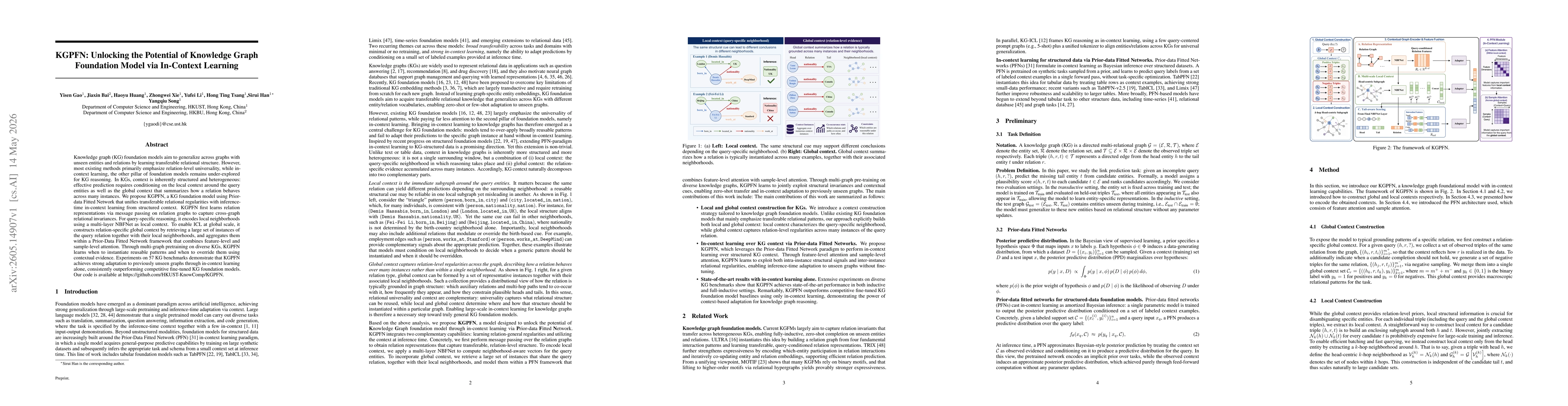 Thumbnail for KGPFN: Unlocking the Potential of Knowledge Graph Foundation Model via In-Context Learning