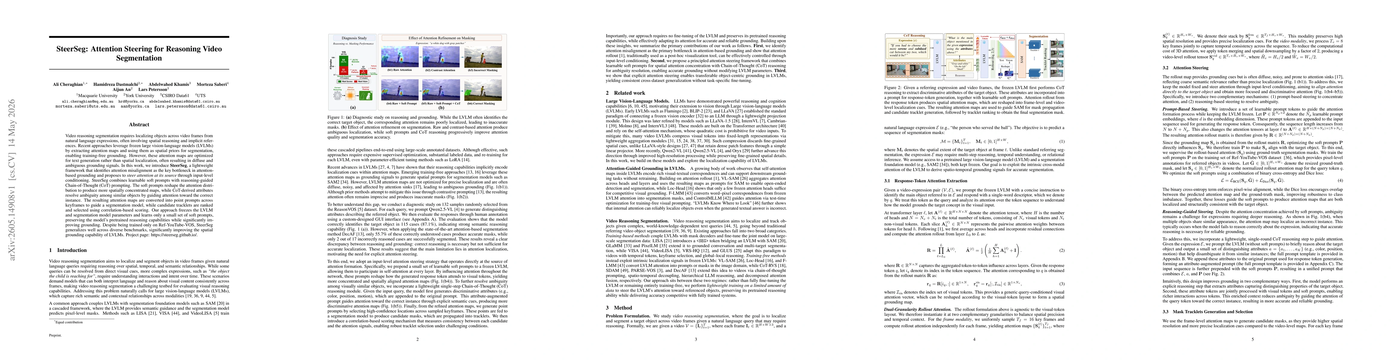 Thumbnail for SteerSeg: Attention Steering for Reasoning Video Segmentation