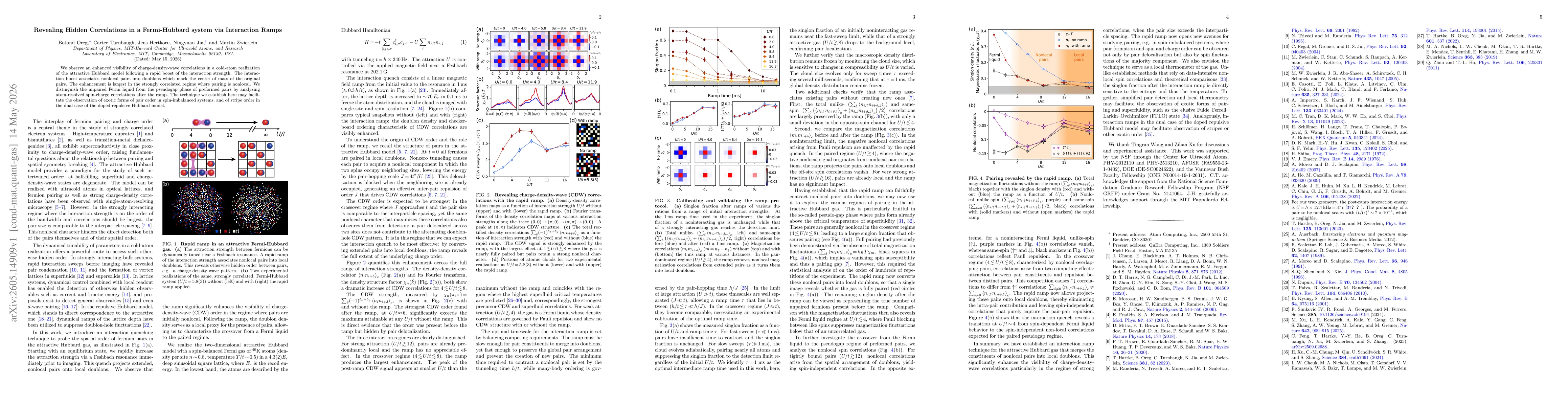 Thumbnail for Revealing Hidden Correlations in a Fermi-Hubbard system via Interaction Ramps