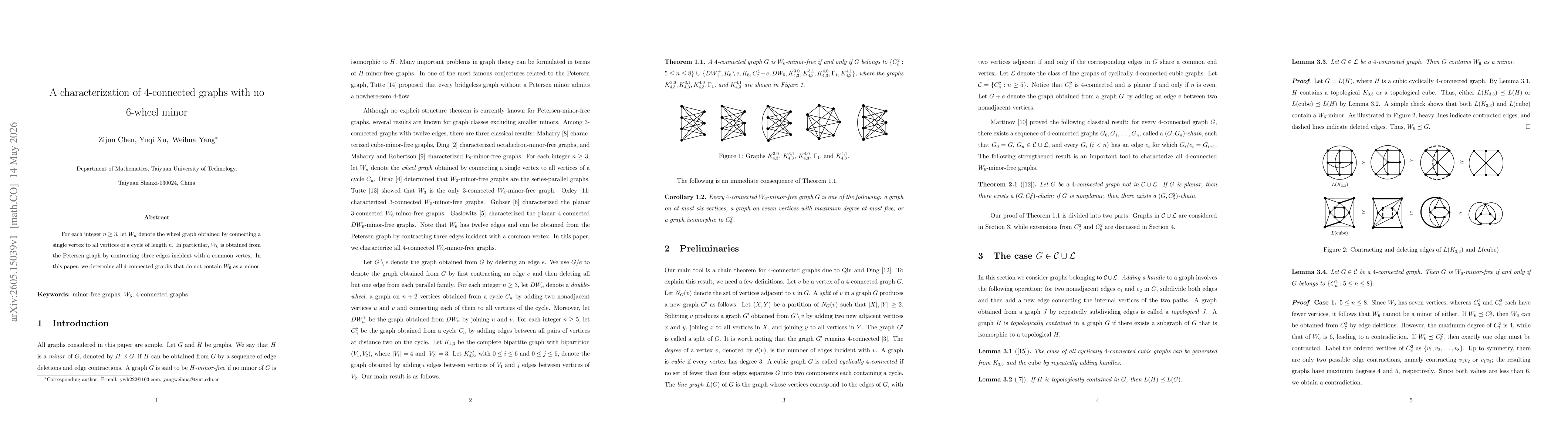 Thumbnail for A characterization of 4-connected graphs with no 6-wheel minor