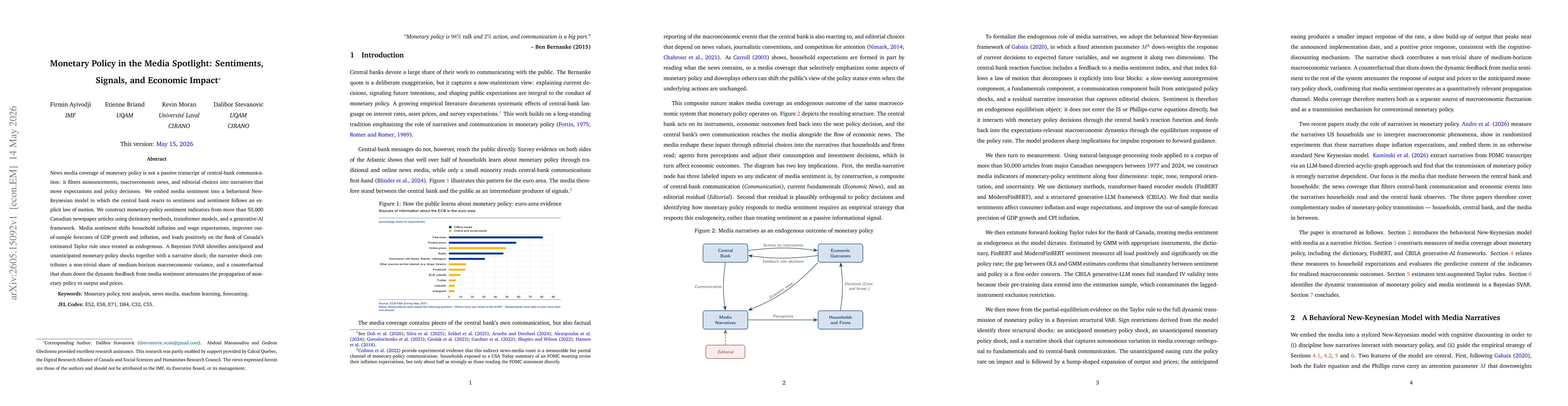Thumbnail for Monetary Policy in the Media Spotlight: Sentiments, Signals, and Economic Impact