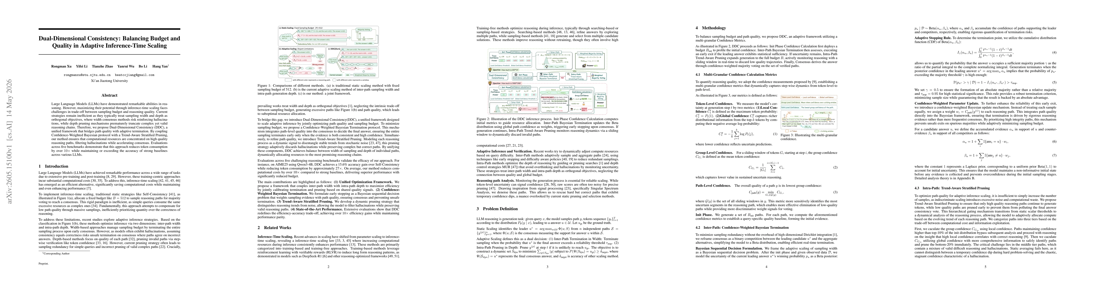 Thumbnail for Dual-Dimensional Consistency: Balancing Budget and Quality in Adaptive Inference-Time Scaling