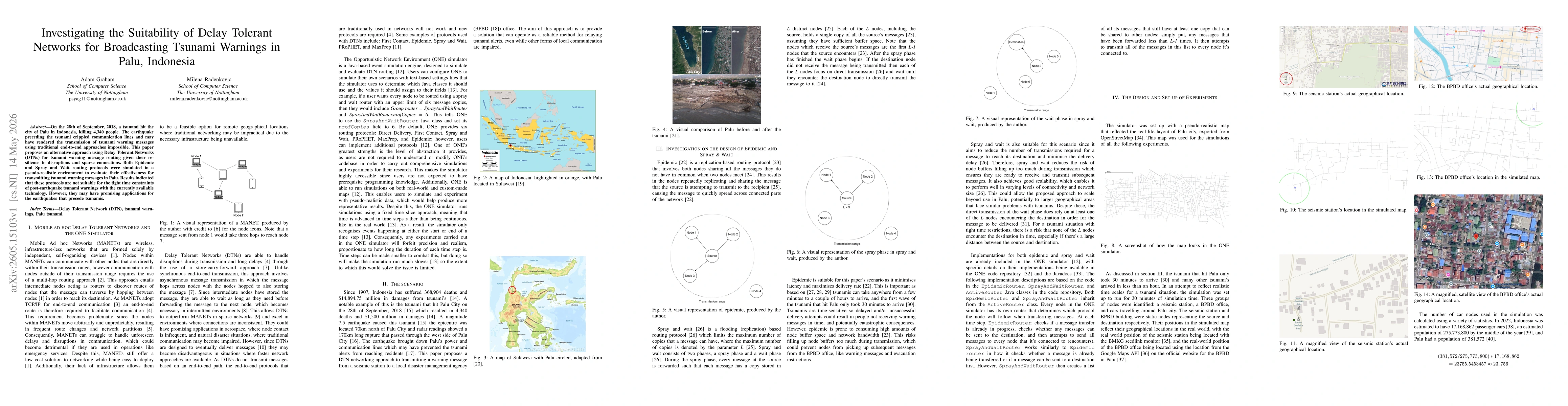 Thumbnail for Investigating the Suitability of Delay Tolerant Networks for Broadcasting Tsunami Warnings in Palu, Indonesia