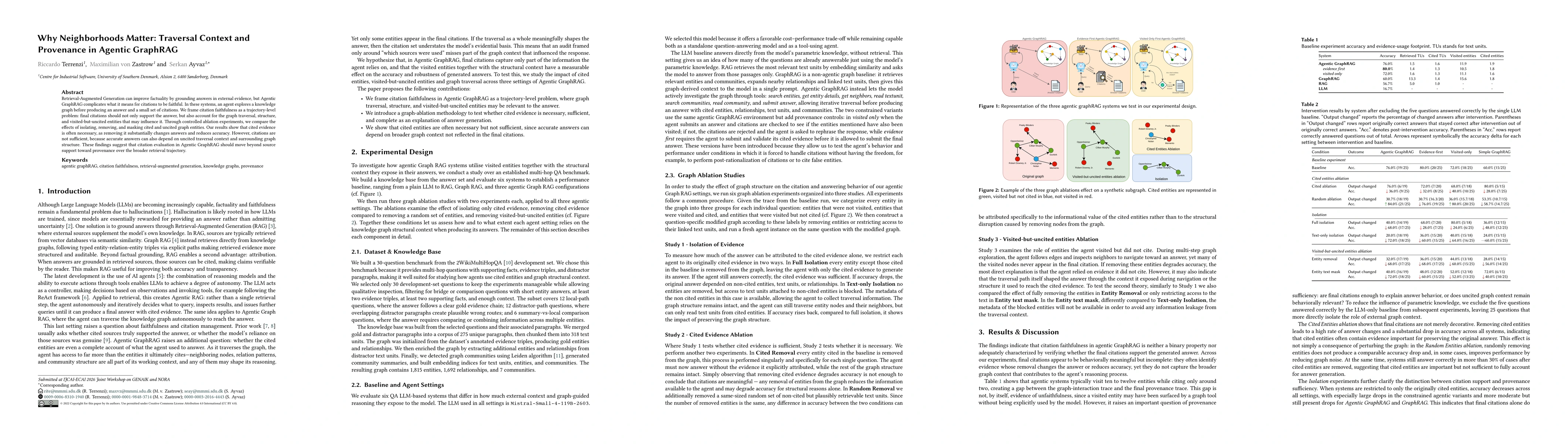 Thumbnail for Why Neighborhoods Matter: Traversal Context and Provenance in Agentic GraphRAG