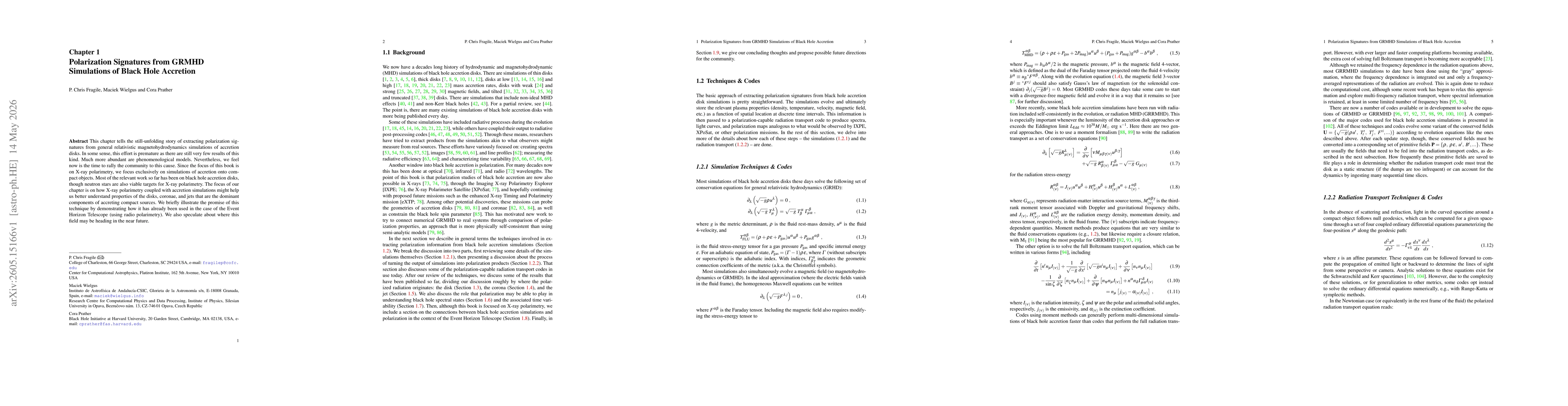 Thumbnail for Polarization Signatures from GRMHD Simulations of Black Hole Accretion