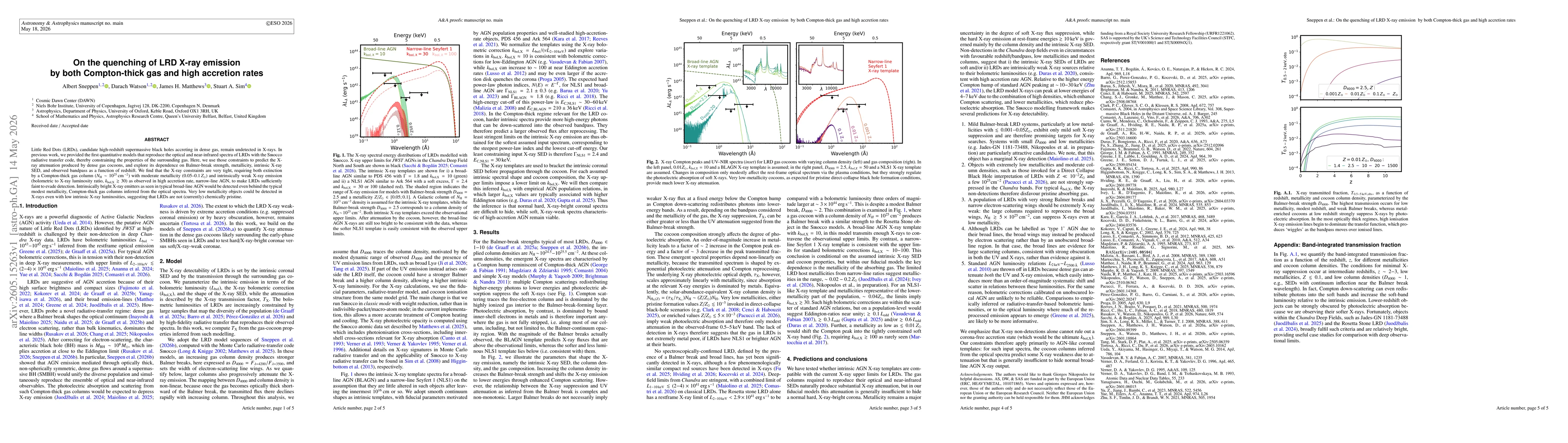 Thumbnail for On the quenching of LRD X-ray emission by both Compton-thick gas and high accretion rates