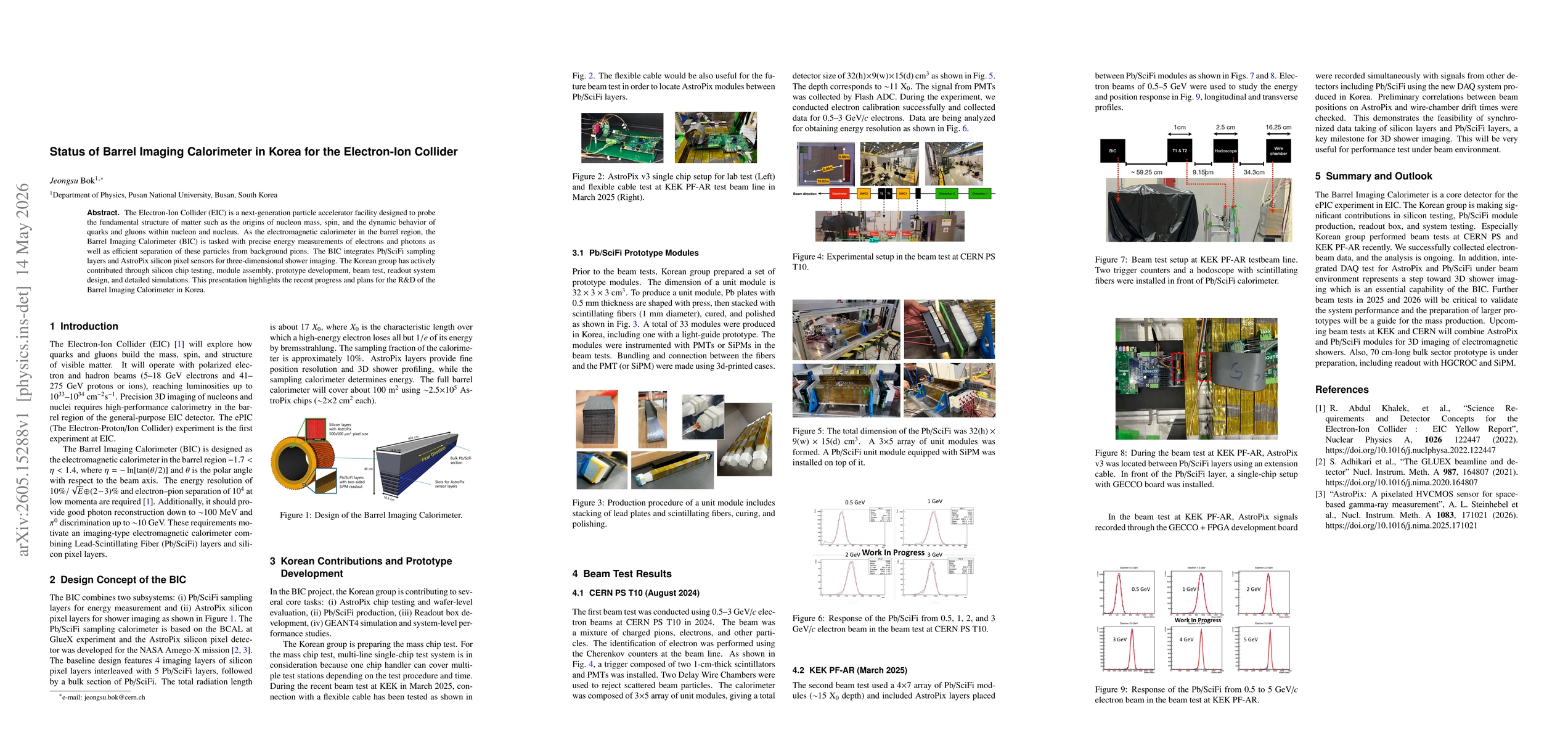 Thumbnail for Status of Barrel Imaging Calorimeter in Korea for the Electron-Ion Collider