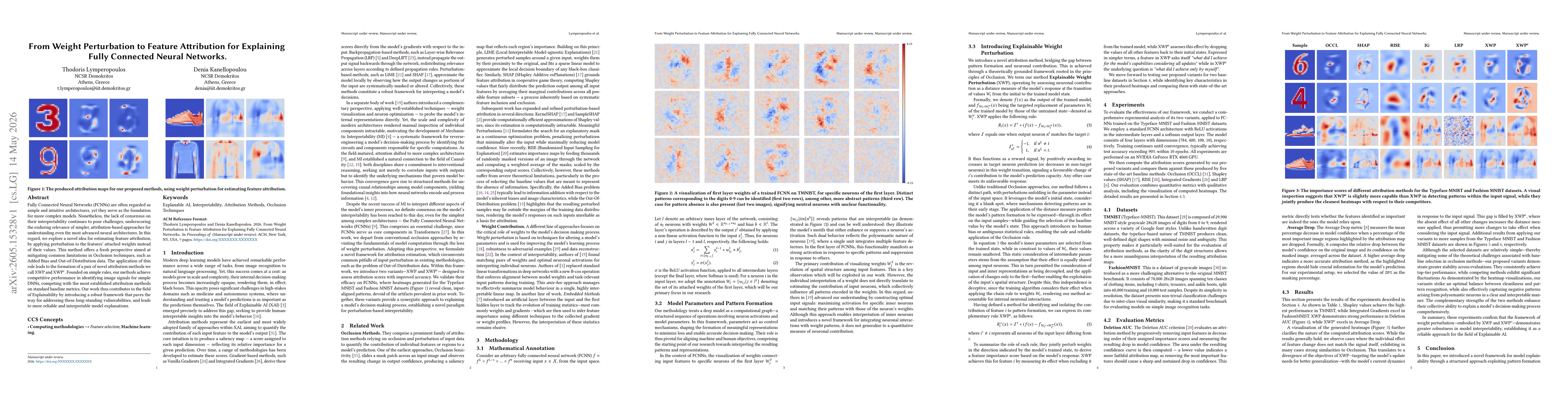 Thumbnail for From Weight Perturbation to Feature Attribution for Explaining Fully Connected Neural Networks