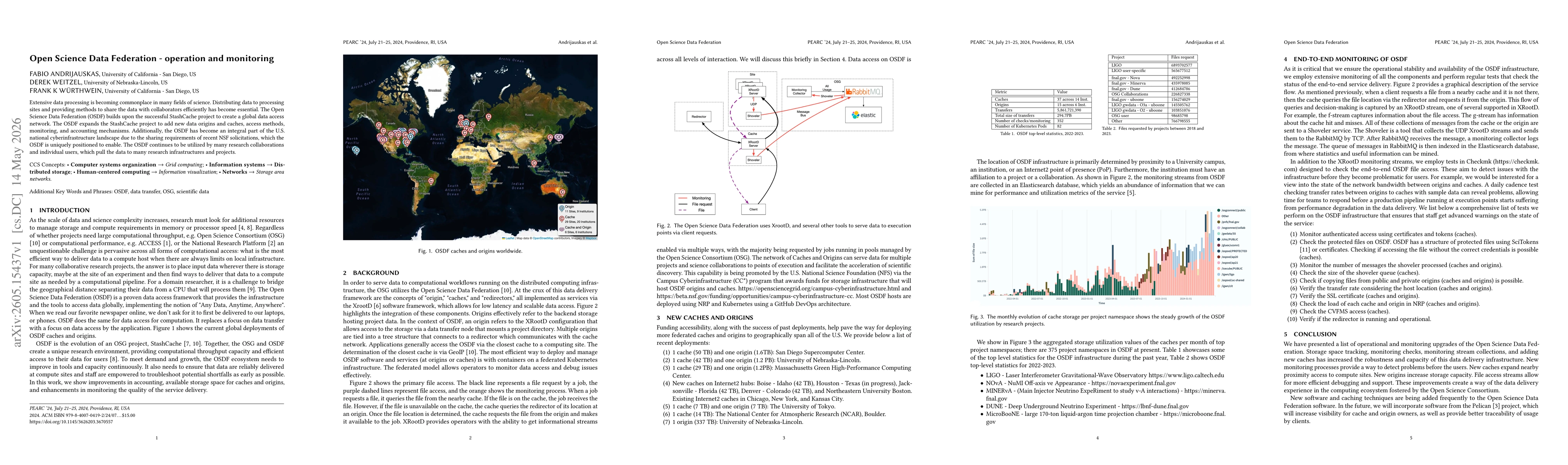 Thumbnail for Open Science Data Federation -- operation and monitoring