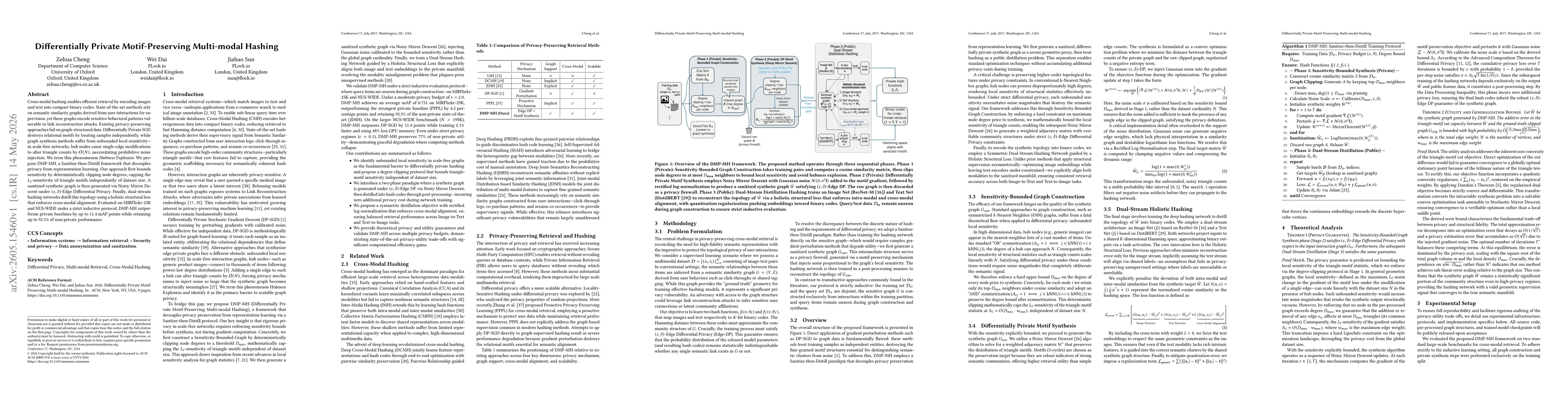 Thumbnail for Differentially Private Motif-Preserving Multi-modal Hashing