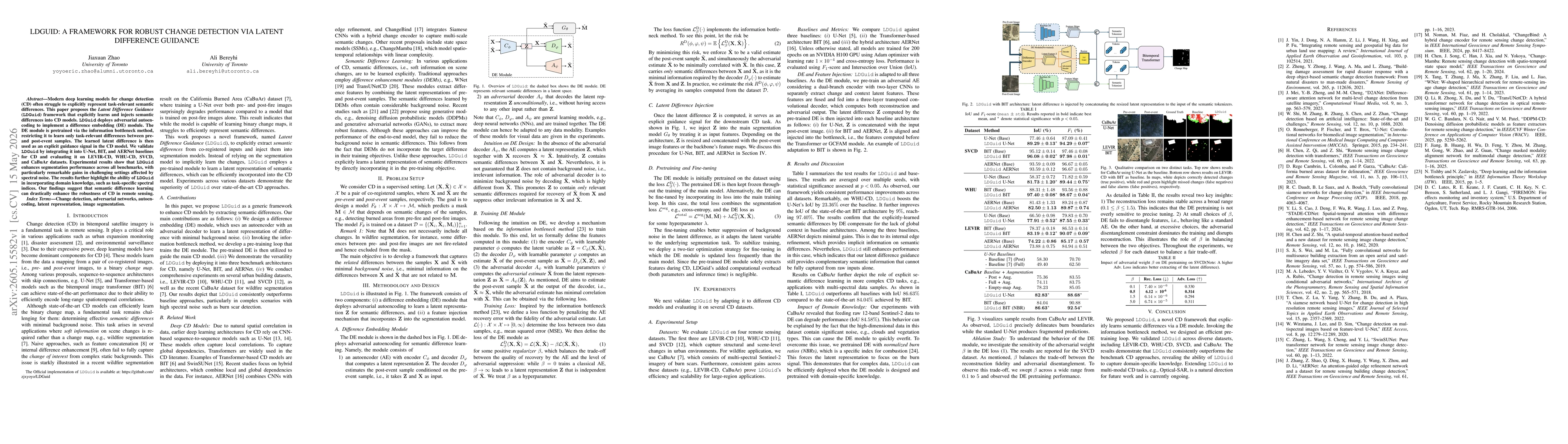 Thumbnail for LDGuid: A Framework for Robust Change Detection via Latent Difference Guidance