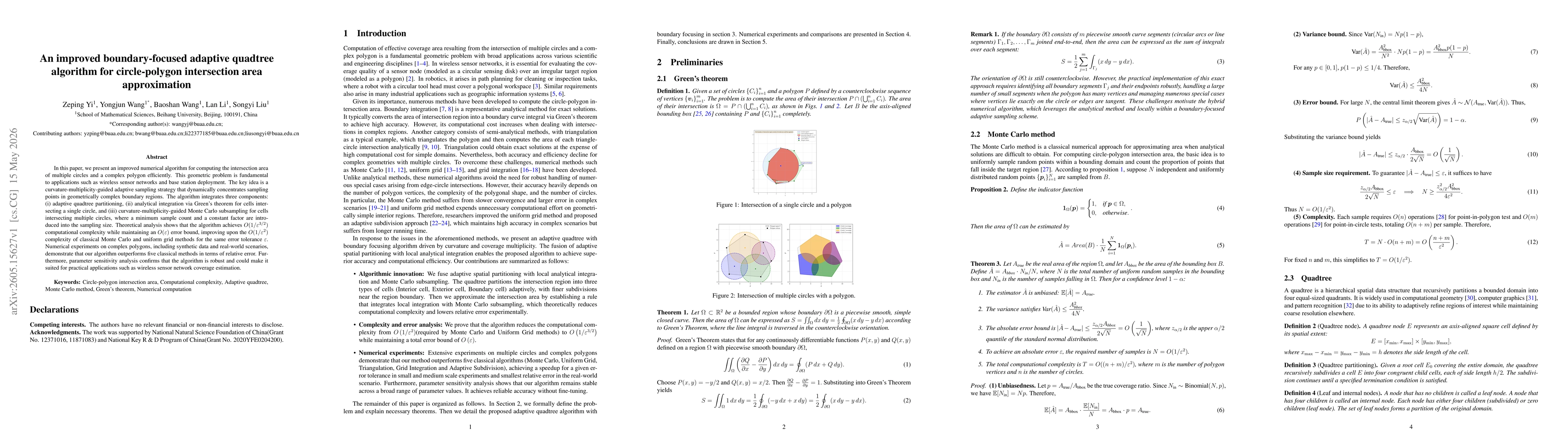 Thumbnail for An improved boundary-focused adaptive quadtree algorithm for circle-polygon intersection area approximation
