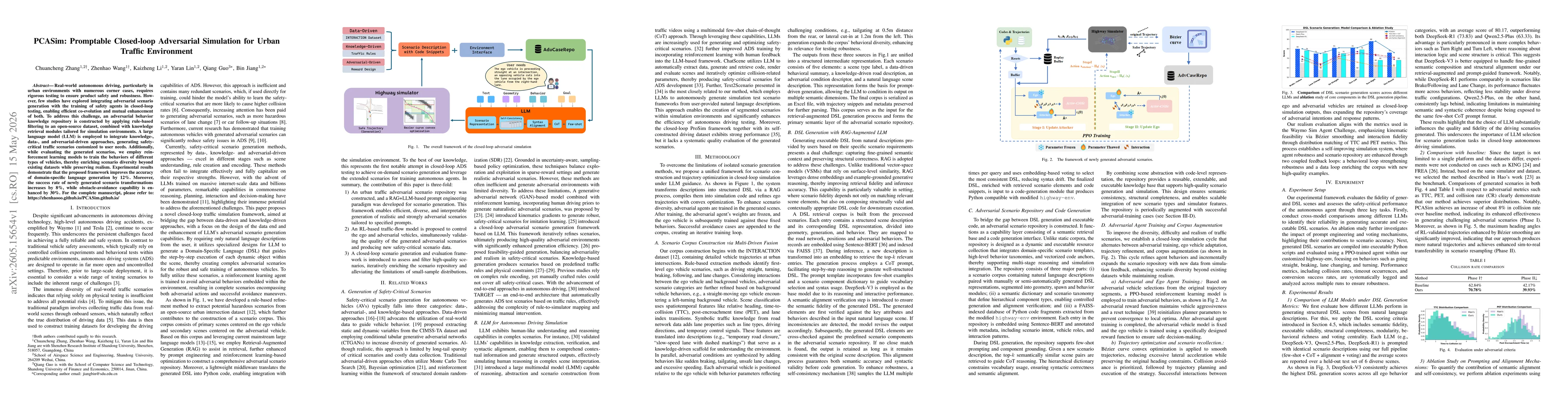 Thumbnail for PCASim: Promptable Closed-loop Adversarial Simulation for Urban Traffic Environment