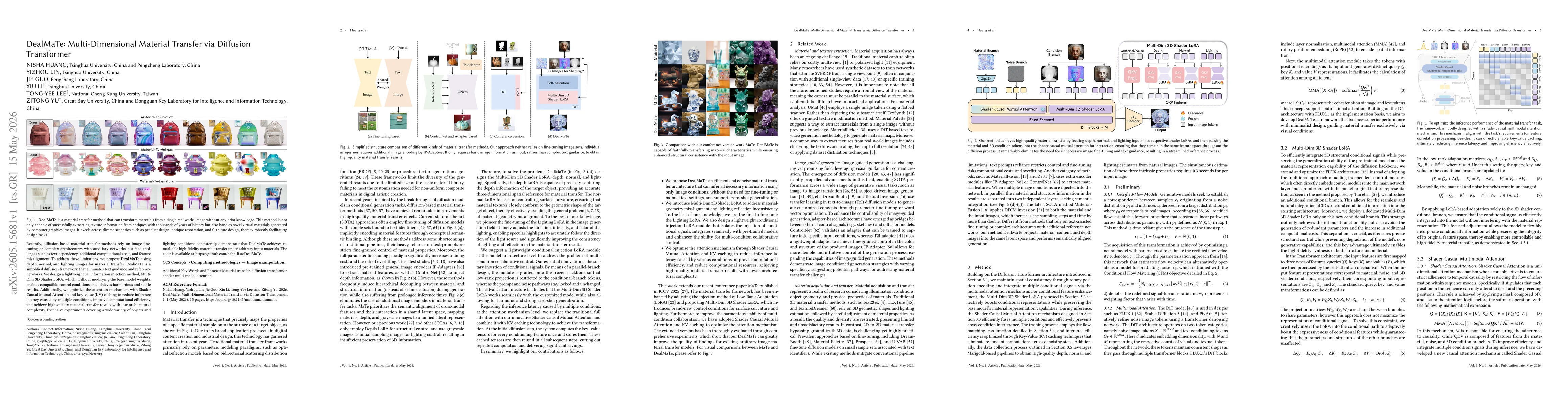 Thumbnail for DealMaTe: Multi-Dimensional Material Transfer via Diffusion Transformer