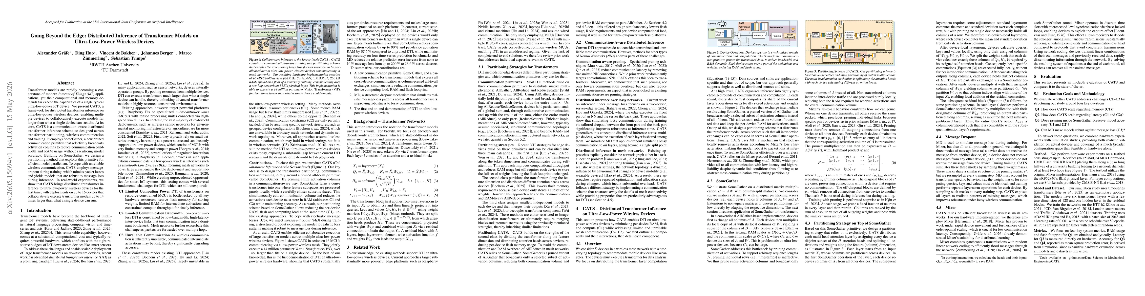 Thumbnail for Going Beyond the Edge: Distributed Inference of Transformer Models on Ultra-Low-Power Wireless Devices