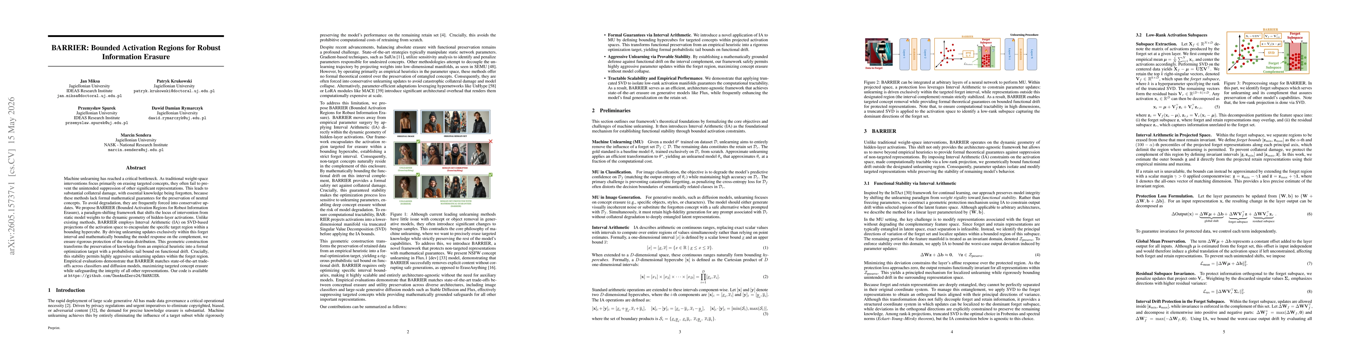 Thumbnail for BARRIER: Bounded Activation Regions for Robust Information Erasure
