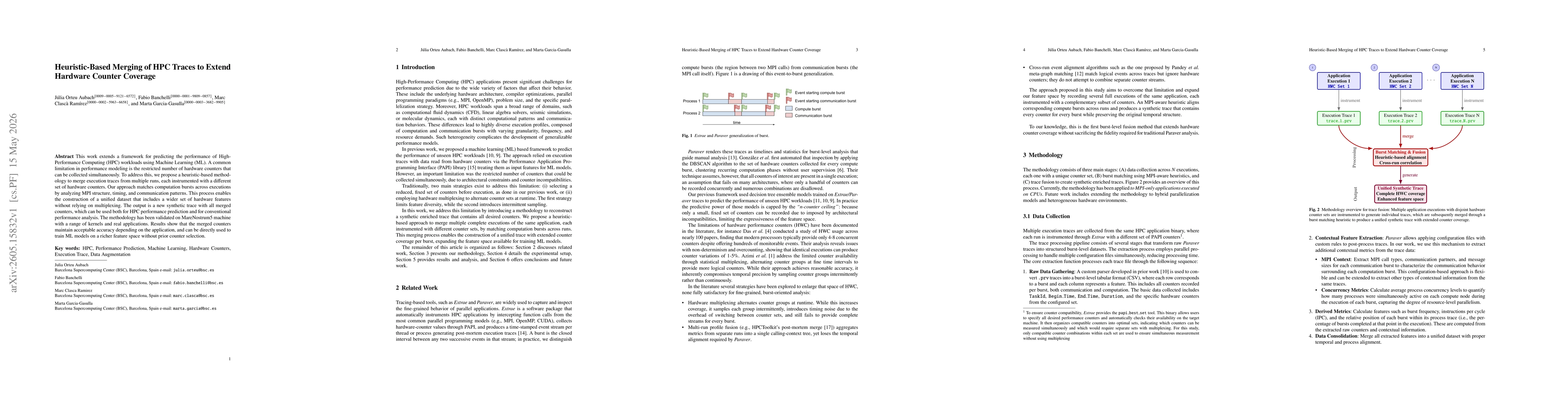 Thumbnail for Heuristic-Based Merging of HPC Traces to Extend Hardware Counter Coverage