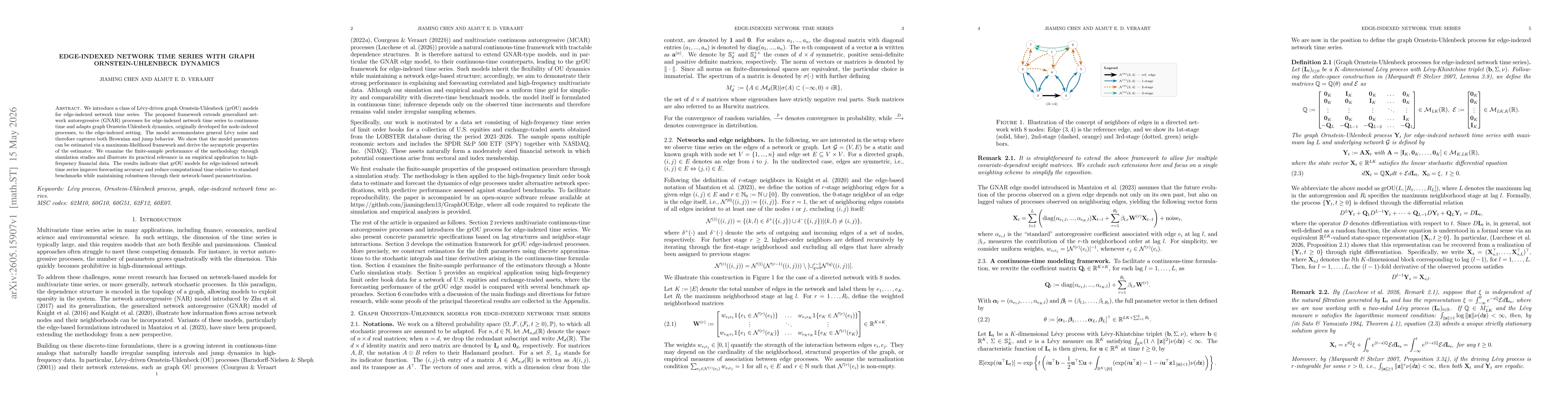 Thumbnail for Edge-indexed network time series with graph Ornstein-Uhlenbeck dynamics