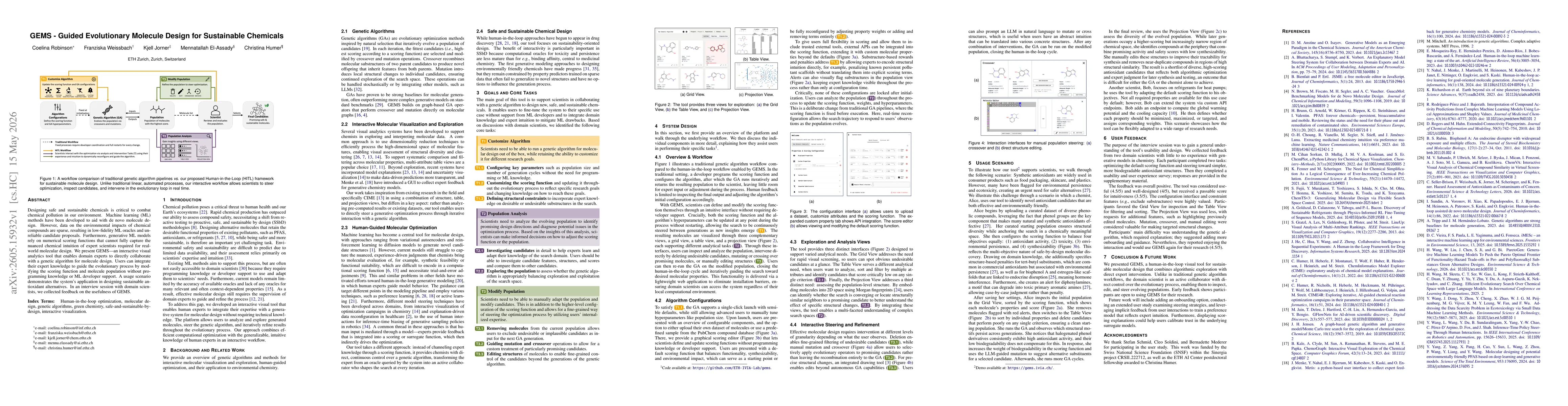 Thumbnail for GEMS -- Guided Evolutionary Molecule Design for Sustainable Chemicals