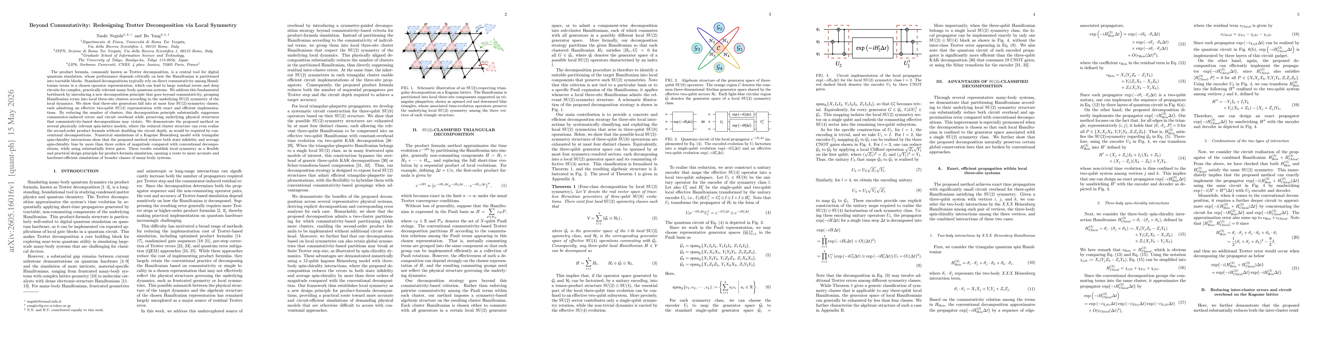 Thumbnail for Beyond Commutativity: Redesigning Trotter Decomposition via Local Symmetry