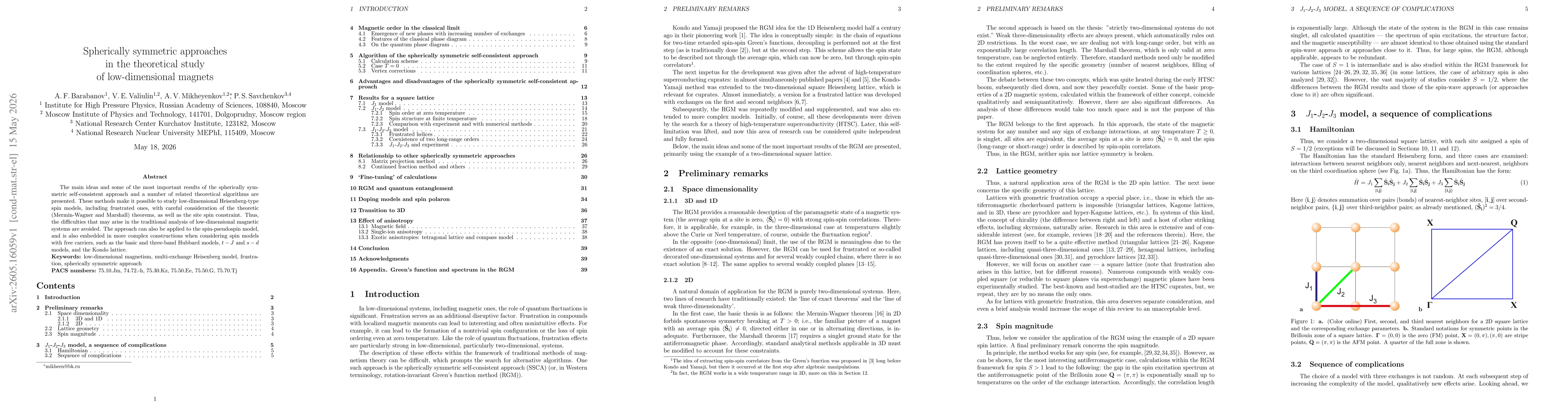 Thumbnail for Spherically symmetric approaches in the theoretical study of low-dimensional magnets