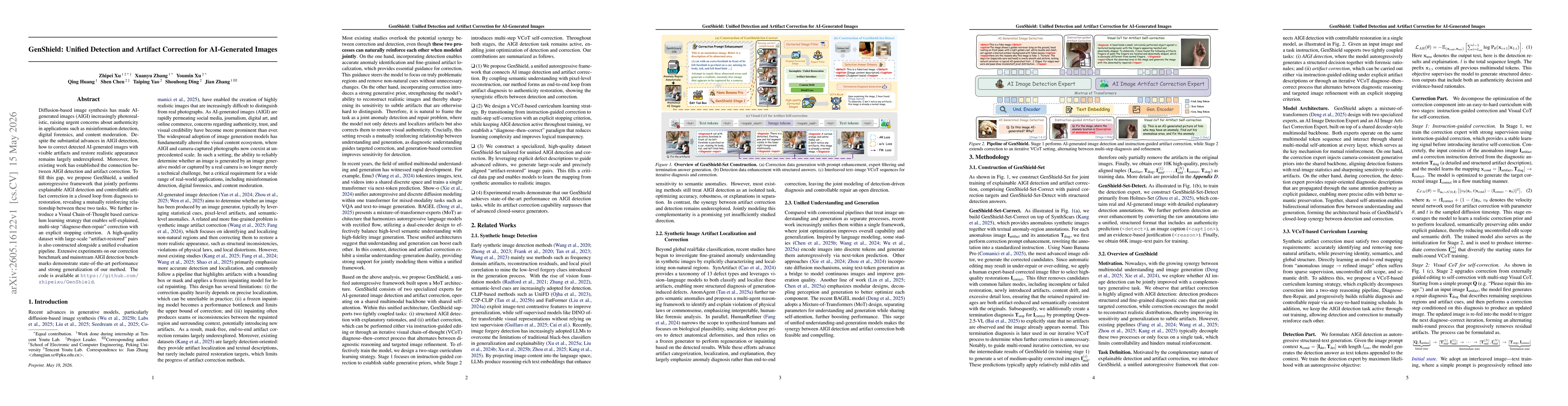 Thumbnail for GenShield: Unified Detection and Artifact Correction for AI-Generated Images