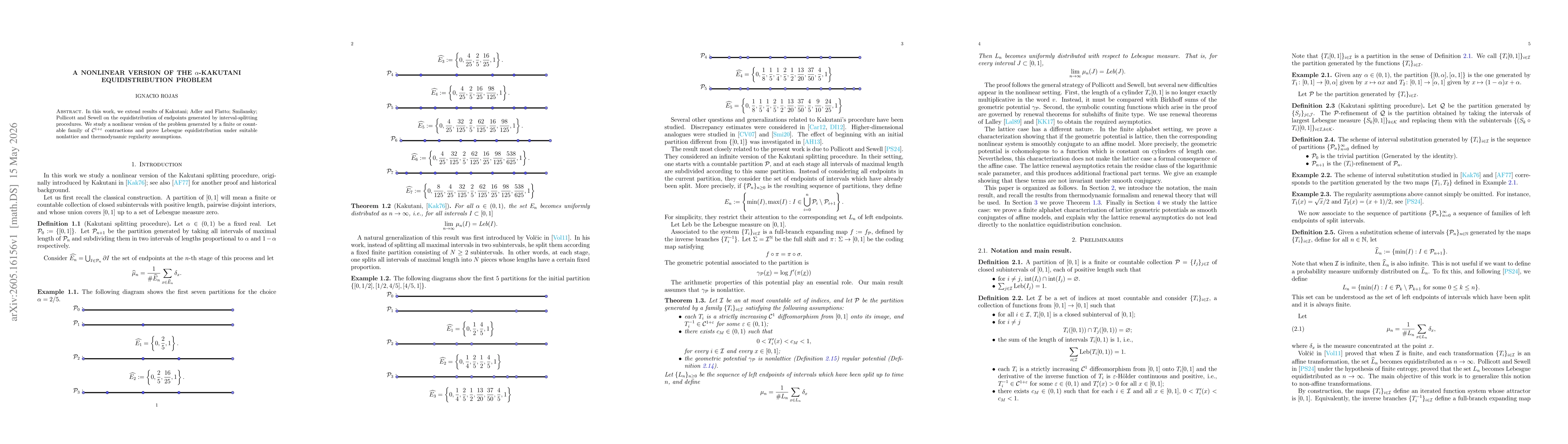 Thumbnail for A nonlinear version of the $α$-Kakutani equidistribution problem
