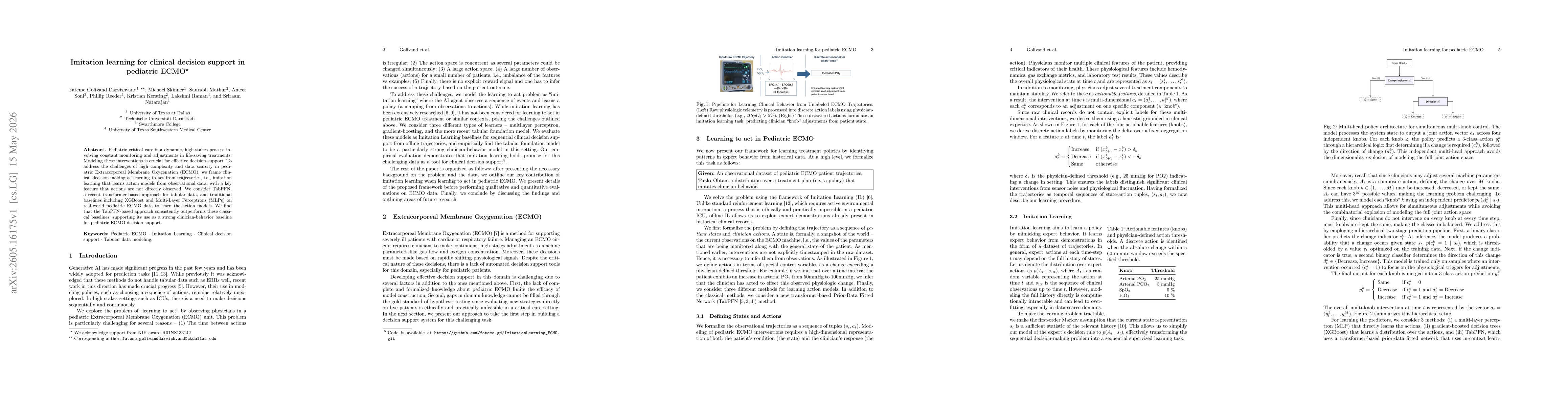 Thumbnail for Imitation learning for clinical decision support in pediatric ECMO