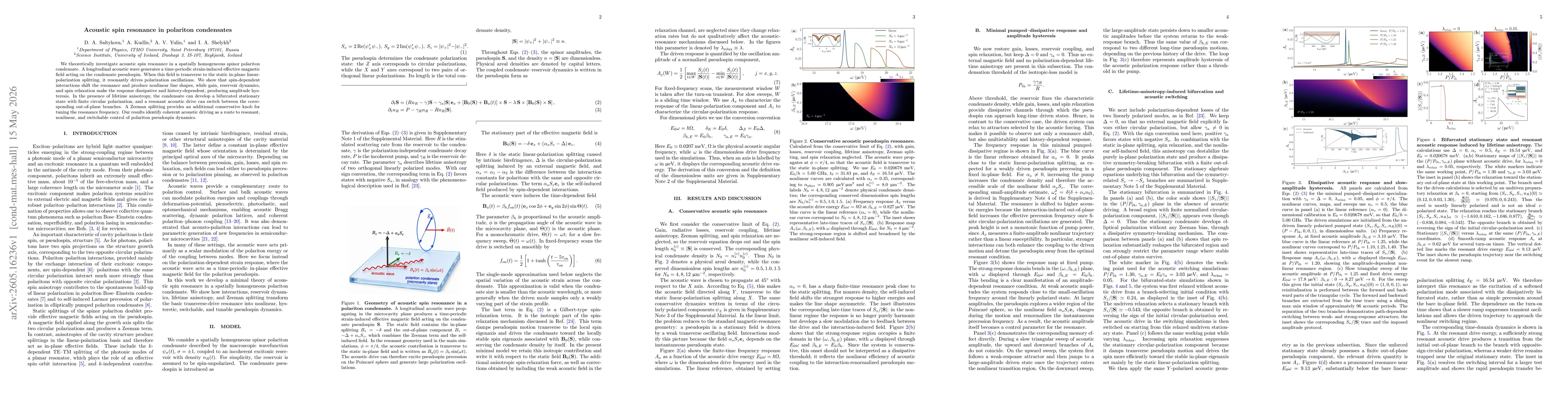 Thumbnail for Acoustic spin resonance in polariton condensates