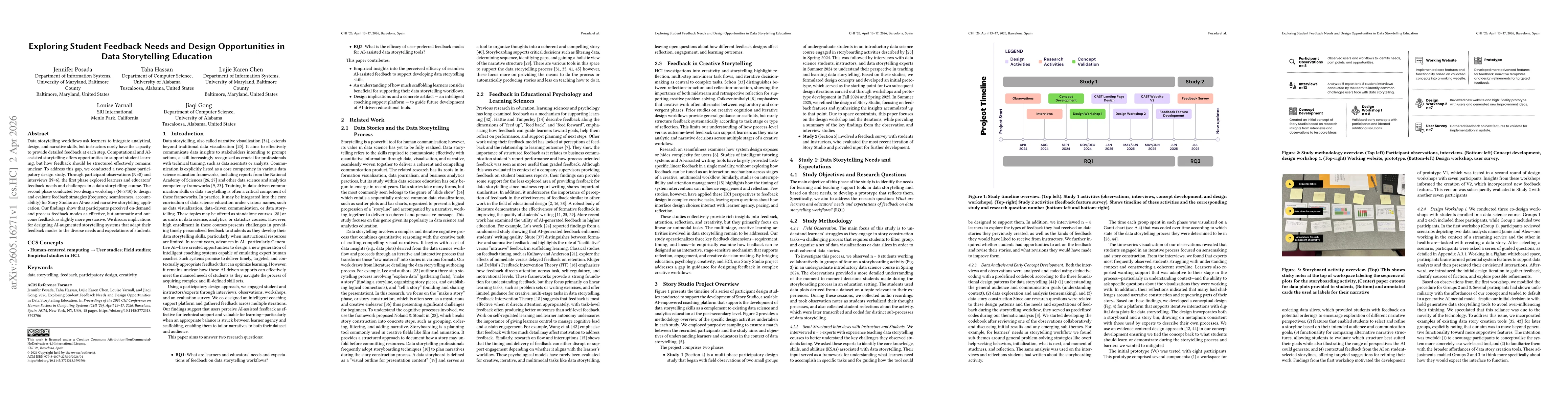 Thumbnail for Exploring Student Feedback Needs and Design Opportunities in Data Storytelling Education