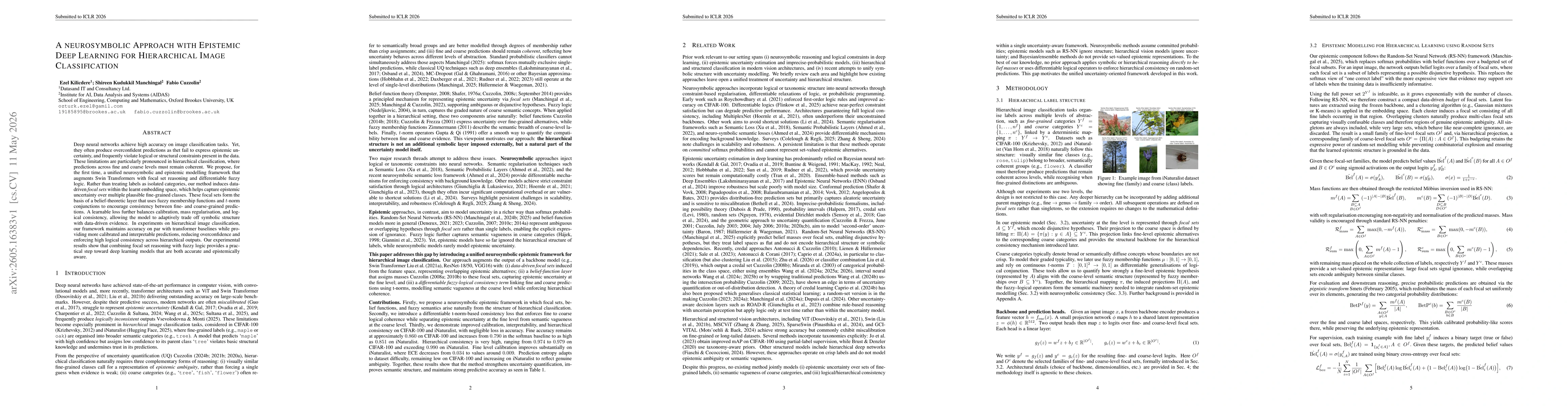 Thumbnail for A neurosymbolic Approach with Epistemic Deep Learning for Hierarchical Image Classification