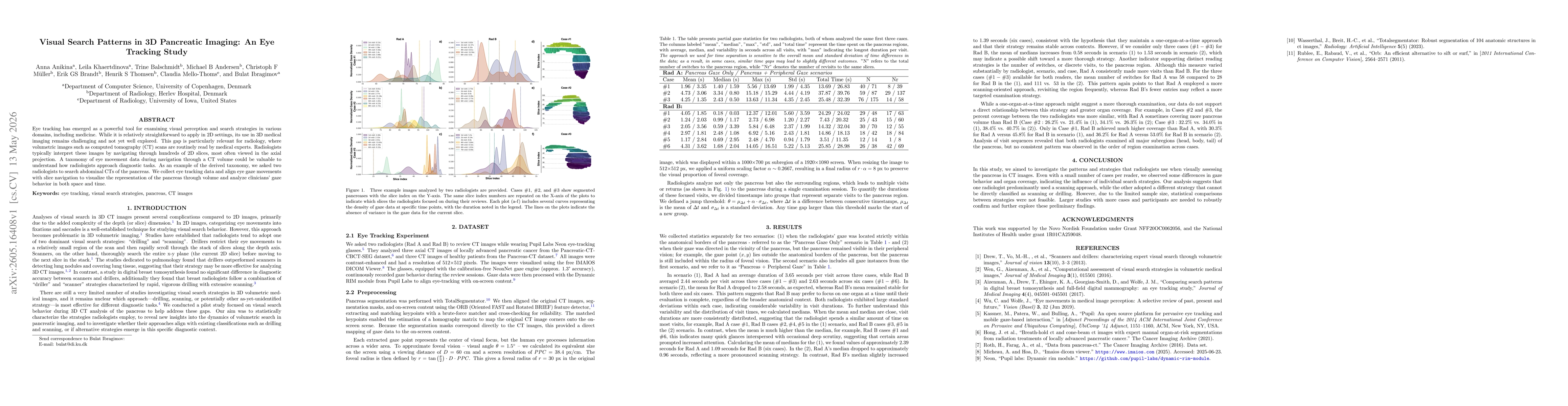 Thumbnail for Visual Search Patterns in 3D Pancreatic Imaging: An Eye Tracking Study
