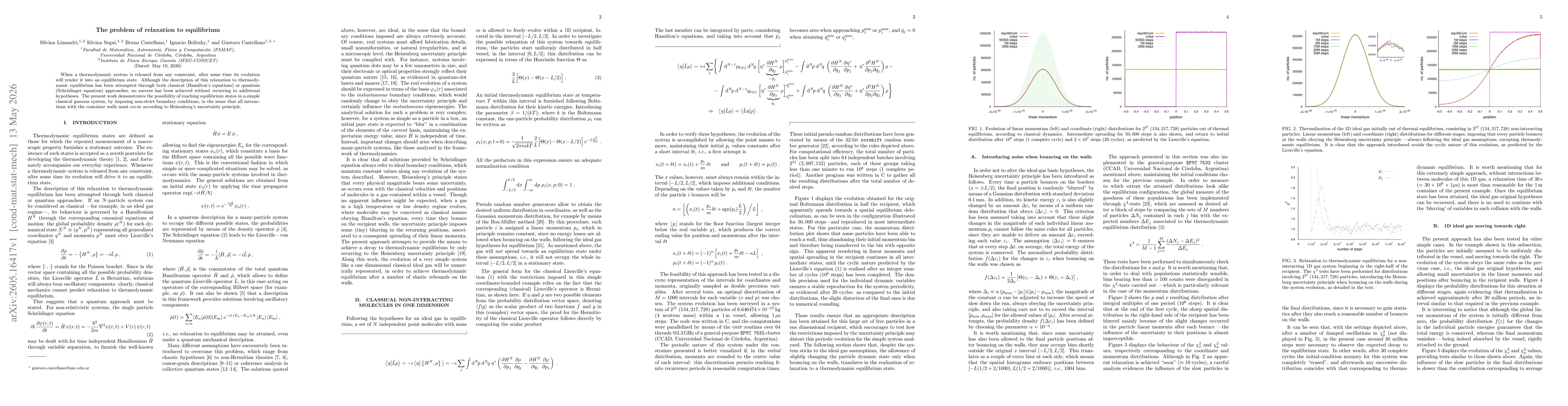 Thumbnail for The problem of relaxation to equilibrium