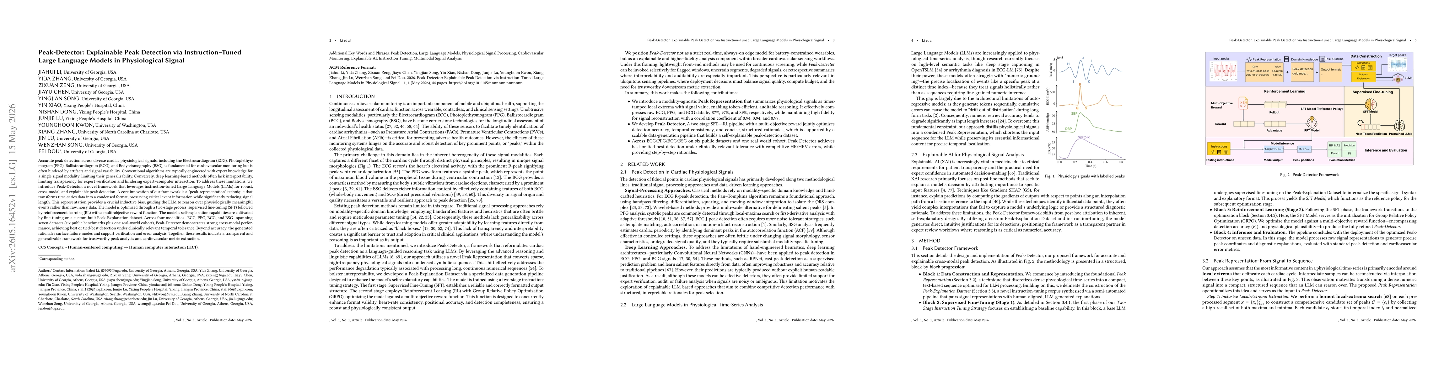 Thumbnail for Peak-Detector: Explainable Peak Detection via Instruction-Tuned Large Language Models in Physiological Sign
