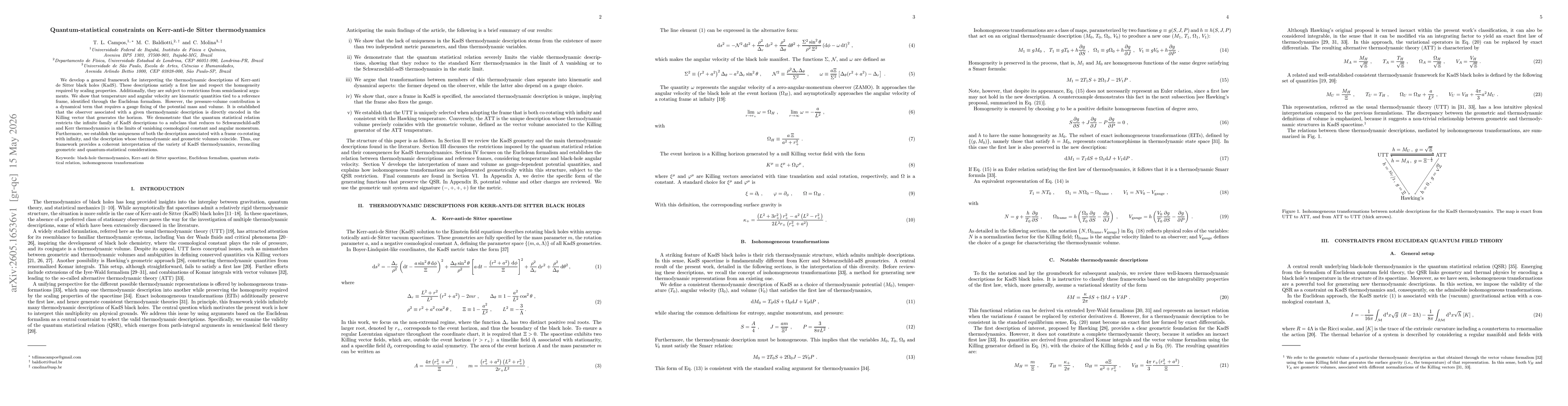 Thumbnail for Quantum-statistical constraints on Kerr-anti-de Sitter thermodynamics