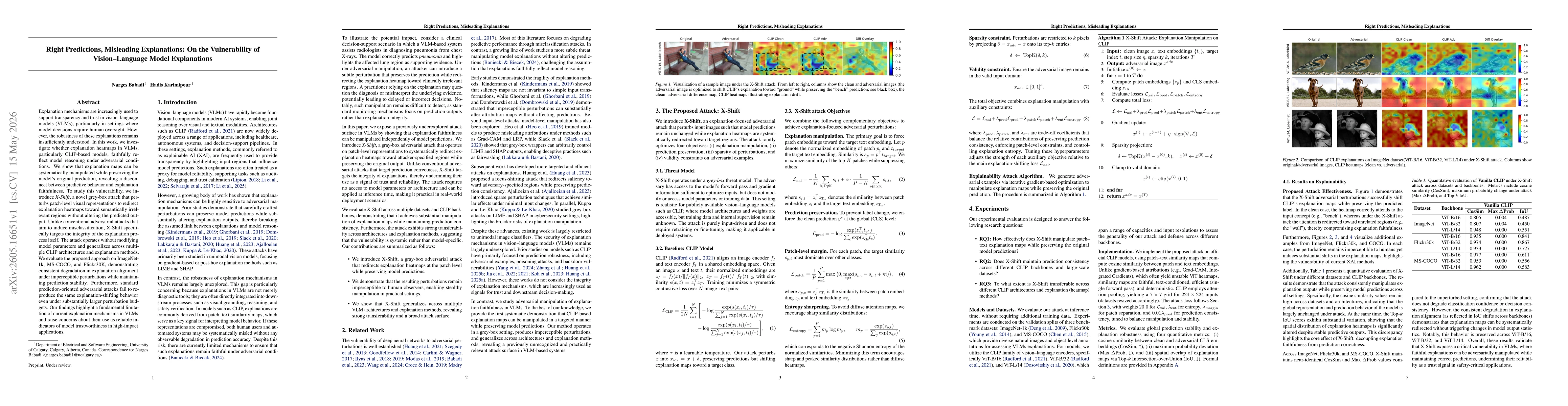 Thumbnail for Right Predictions, Misleading Explanations: On the Vulnerability of Vision-Language Model Explanations