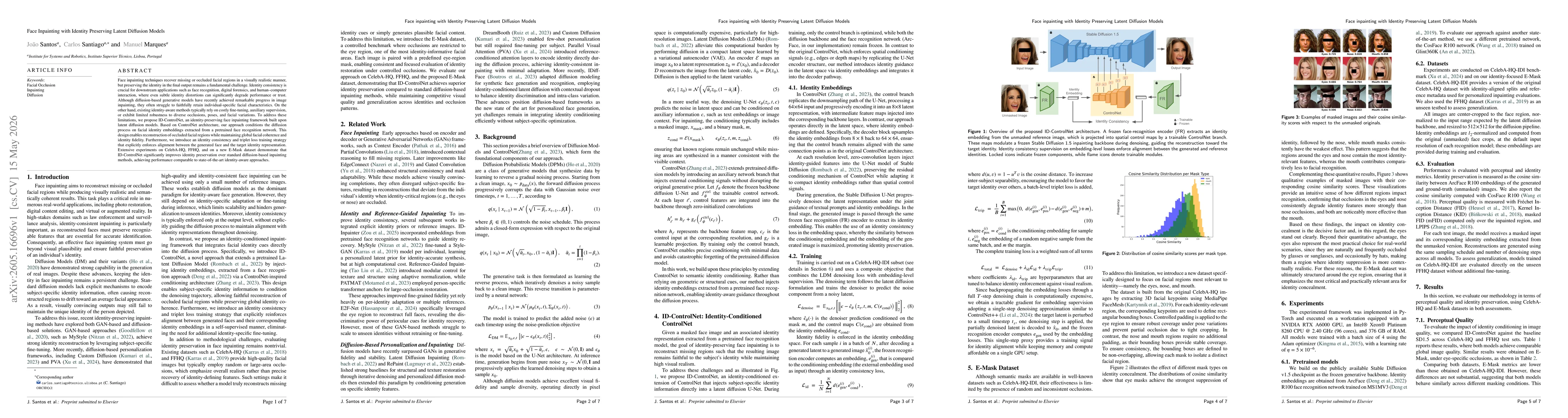 Thumbnail for Face inpainting with Identity Preserving Latent Diffusion Models
