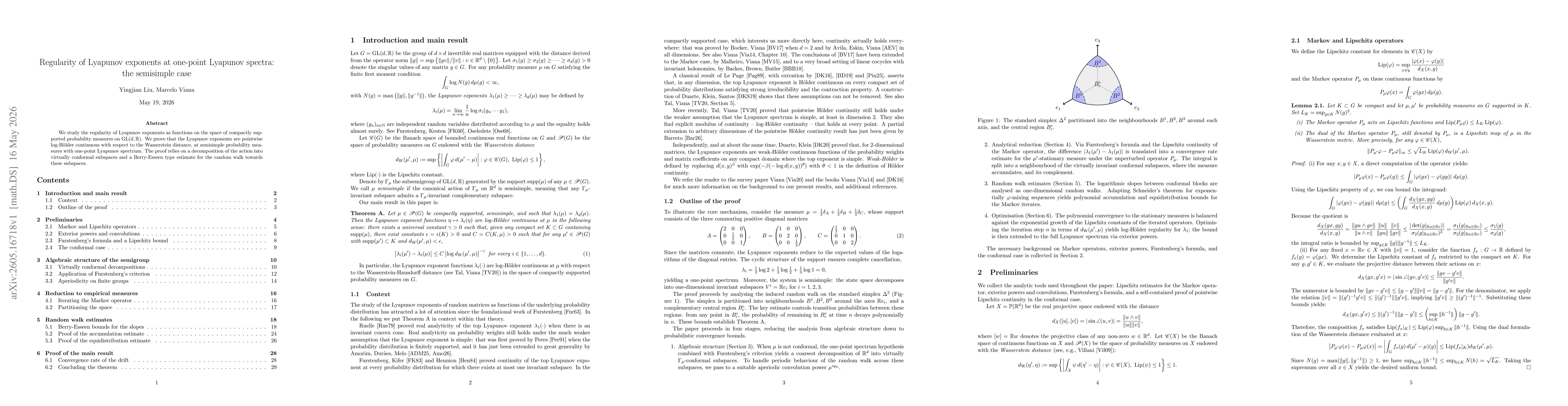 Thumbnail for Regularity of Lyapunov exponents at one-point Lyapunov spectra: the semisimple case