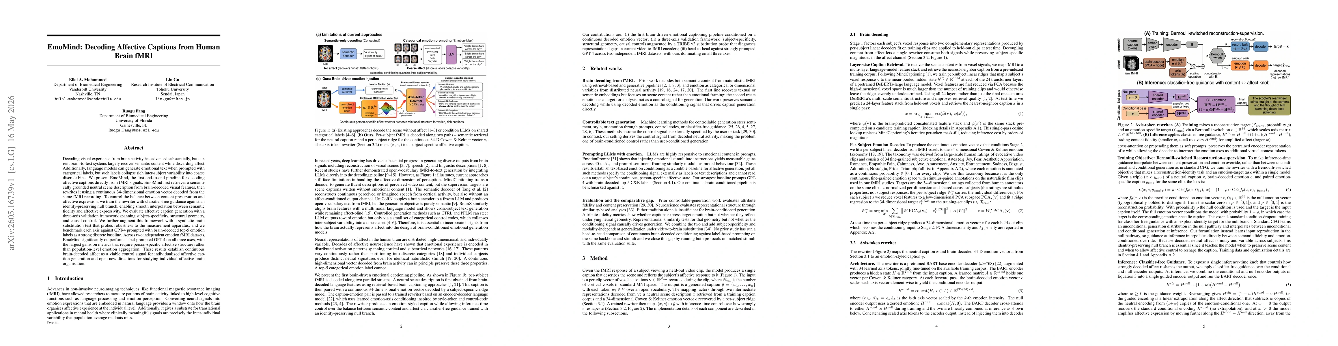 Thumbnail for EmoMind: Decoding Affective Captions from Human Brain fMRI