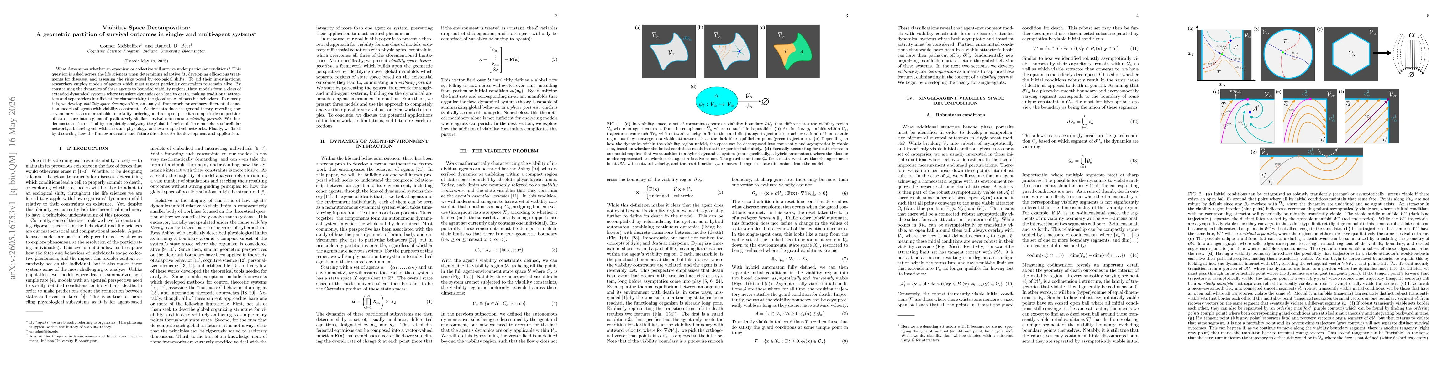 Thumbnail for Viability Space Decomposition: A geometric partition of survival outcomes in single- and multi-agent systems