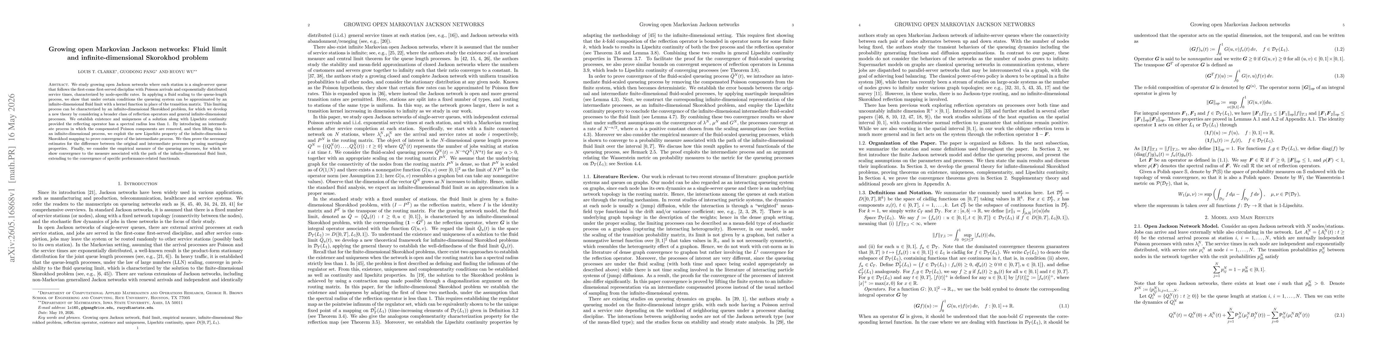 Thumbnail for Growing open Markovian Jackson networks: Fluid limit and infinite-dimensional Skorokhod problem