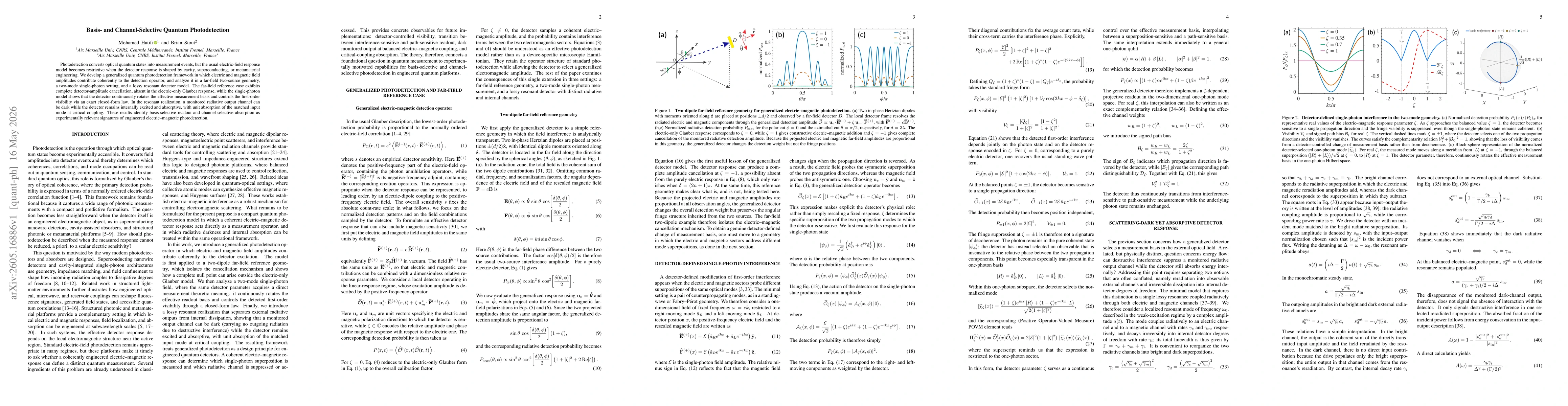 Thumbnail for Basis- and Channel-Selective Quantum Photodetection