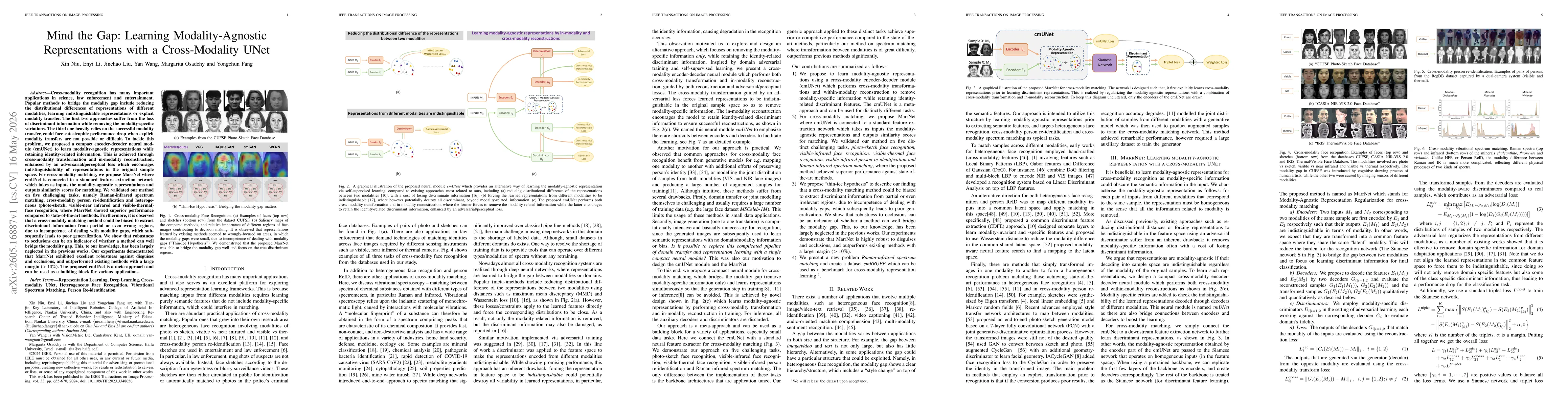 Thumbnail for Mind the Gap: Learning Modality-Agnostic Representations with a Cross-Modality UNet