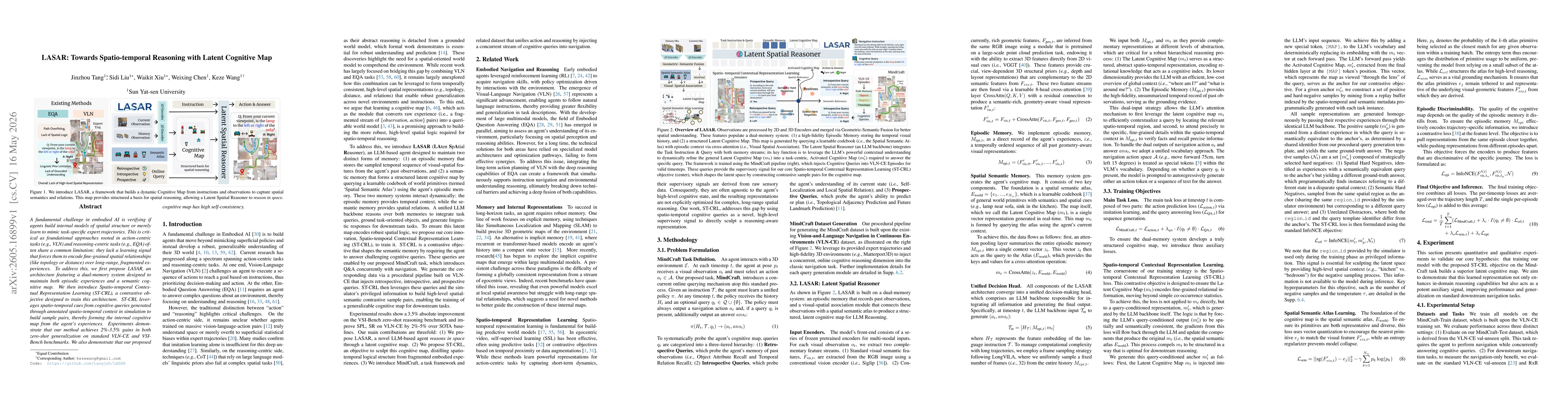 Thumbnail for LASAR: Towards Spatio-temporal Reasoning with Latent Cognitive Map