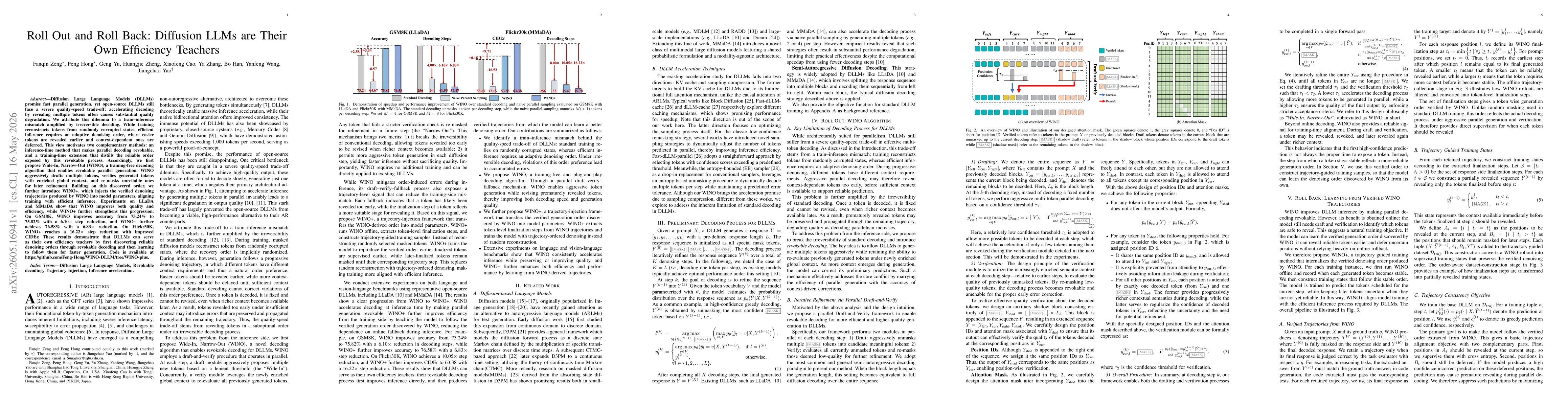 Thumbnail for Roll Out and Roll Back: Diffusion LLMs are Their Own Efficiency Teachers